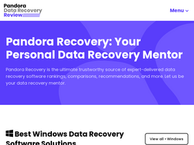 'pandorarecovery.com' screenshot