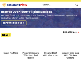 'panlasangpinoy.com' screenshot