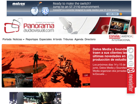 'panoramaaudiovisual.com' screenshot
