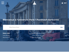 'pantheonsorbonne.fr' screenshot