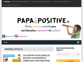 'papapositive.fr' screenshot