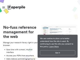 'paperpile.com' screenshot