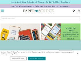 'papersource.com' screenshot