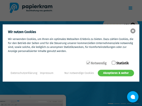 'papierkram.de' screenshot