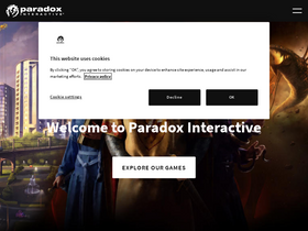 'paradoxinteractive.com' screenshot