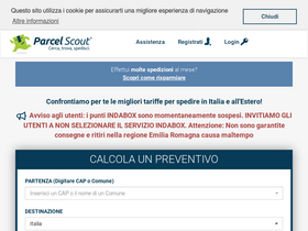 'parcelscout.com' screenshot