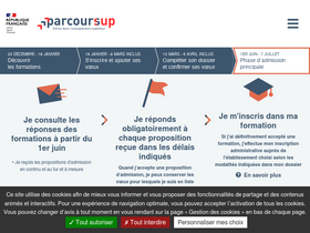 'parcoursup.fr' screenshot