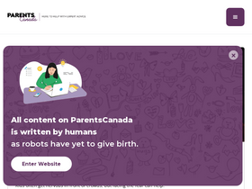 'parentscanada.com' screenshot