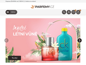 'parfemy.cz' screenshot