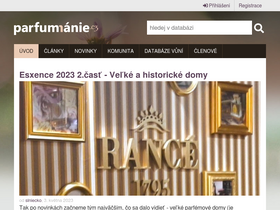 'parfumanie.cz' screenshot