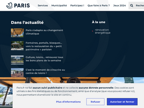'paris.fr' screenshot
