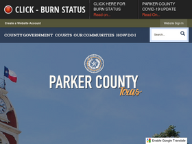 'parkercountytx.com' screenshot