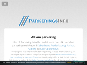 'parkeringsinfo.dk' screenshot