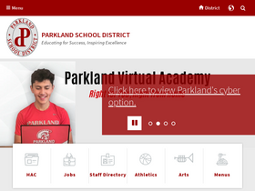 'parklandsd.org' screenshot