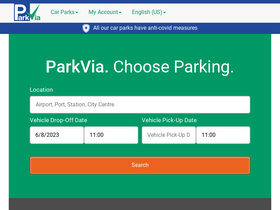 'parkvia.com' screenshot