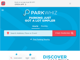 'parkwhiz.com' screenshot