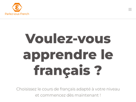 'parlez-vous-french.com' screenshot