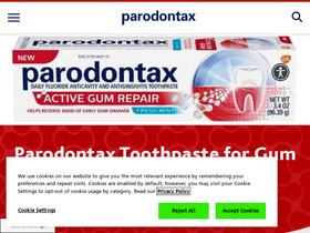 'parodontax.com' screenshot