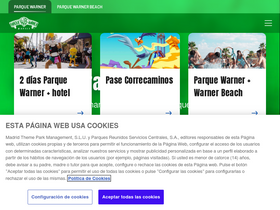 'parquewarner.com' screenshot