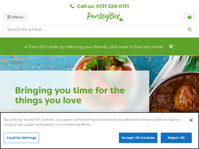 'parsleybox.com' screenshot