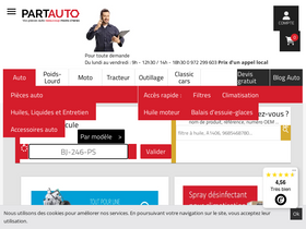 'partauto.fr' screenshot