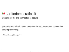 'partitodemocratico.it' screenshot
