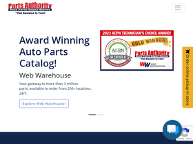 'partsauthority.com' screenshot