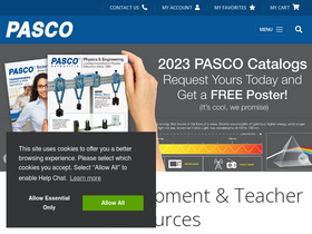 'pasco.com' screenshot