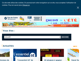 'pasdecalais.fr' screenshot
