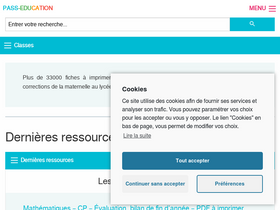 'pass-education.fr' screenshot