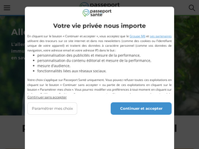 'passeportsante.net' screenshot