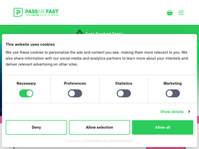 'passmefast.co.uk' screenshot