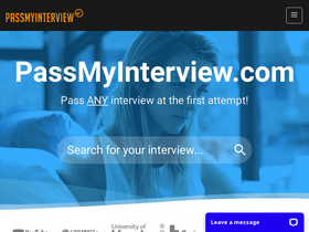 'passmyinterview.com' screenshot