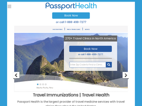 'passporthealthusa.com' screenshot