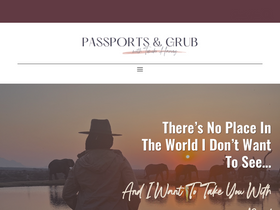 'passportsandgrub.com' screenshot