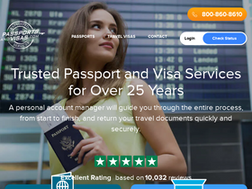'passportsandvisas.com' screenshot