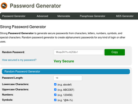 'passwords-generator.org' screenshot