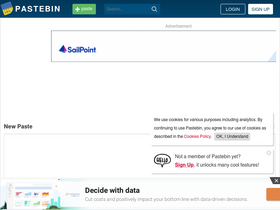 'pastebin.com' screenshot