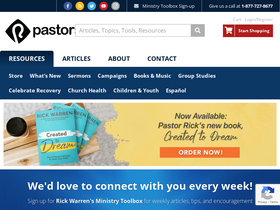 'pastors.com' screenshot