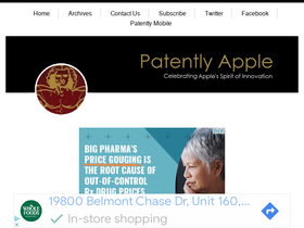 'patentlyapple.com' screenshot