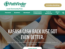 'pathfinderbank.com' screenshot