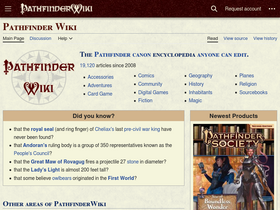 'pathfinderwiki.com' screenshot