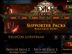 'pathofexile.com' screenshot