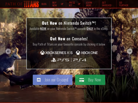'pathoftitans.com' screenshot