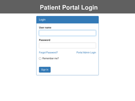 'patientonlineportal.com' screenshot