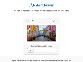 'patientpower.info' screenshot