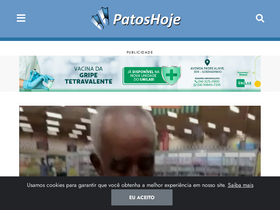 'patoshoje.com.br' screenshot