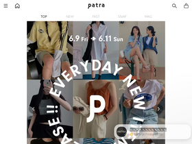'patra.store' screenshot