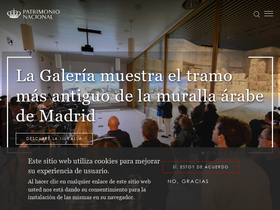'patrimonionacional.es' screenshot
