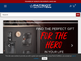'patriotoutfitters.com' screenshot